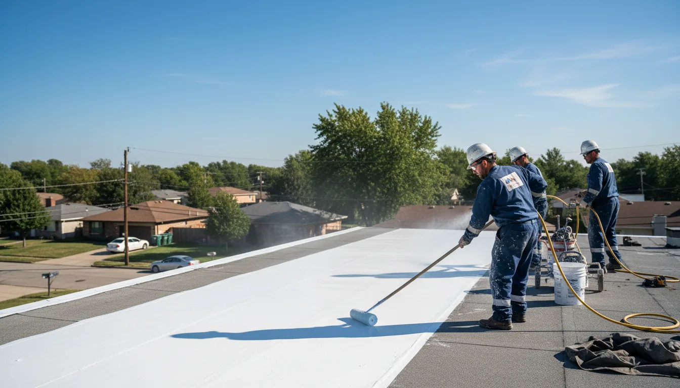 Commercial roof coating in Danbury, WI near me